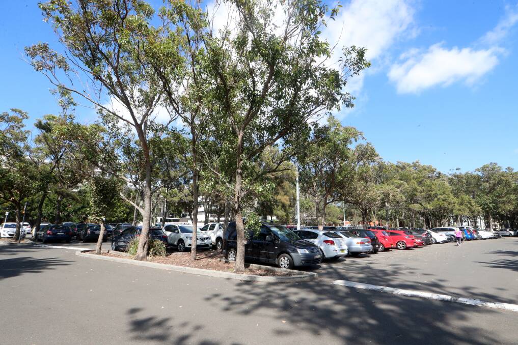 No space: The council car park at North Wollongong Beach that has more than 120 spaces will be closed for almost two weeks from Friday next week.Picture: Sylvia Liber