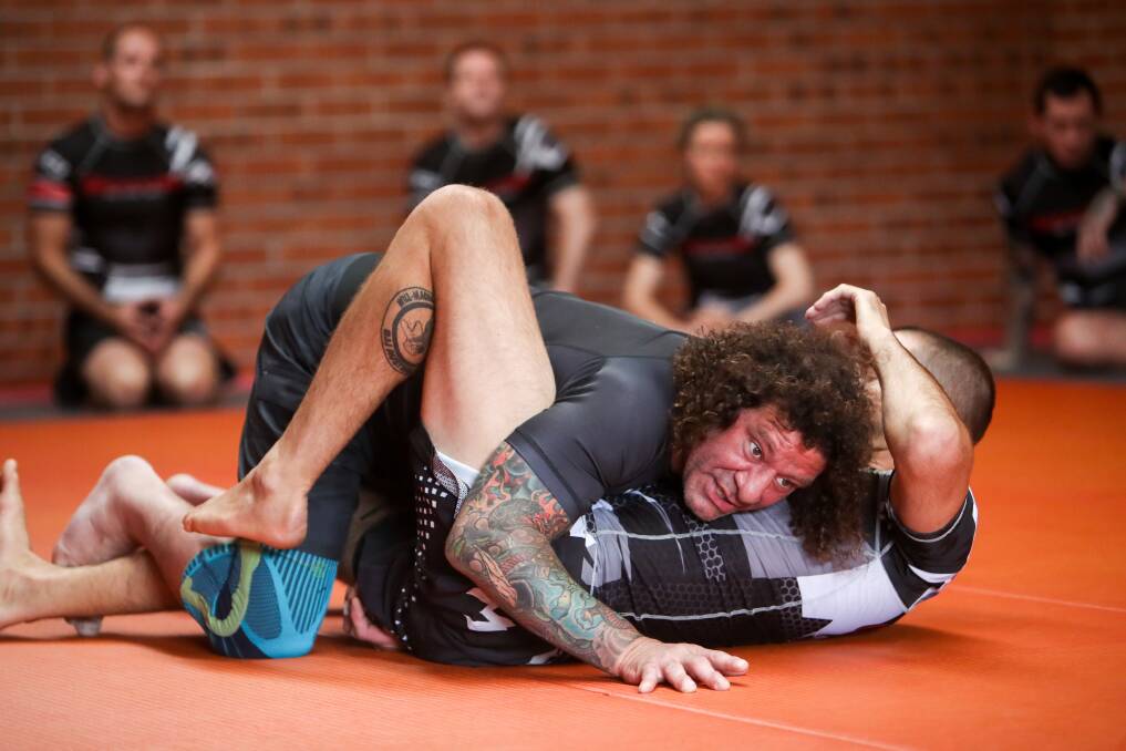 PIONEER: BJJ cult figure and YouTube celebrity Kurt Osiander visited Groundworks MMA gym on Saturday. Picture: Adam McLean