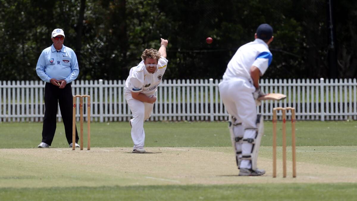 Strike bowler: Lachlan Brady will play a big role in Helensburgh's late push for a finals berth. Picture: Robert Peet.