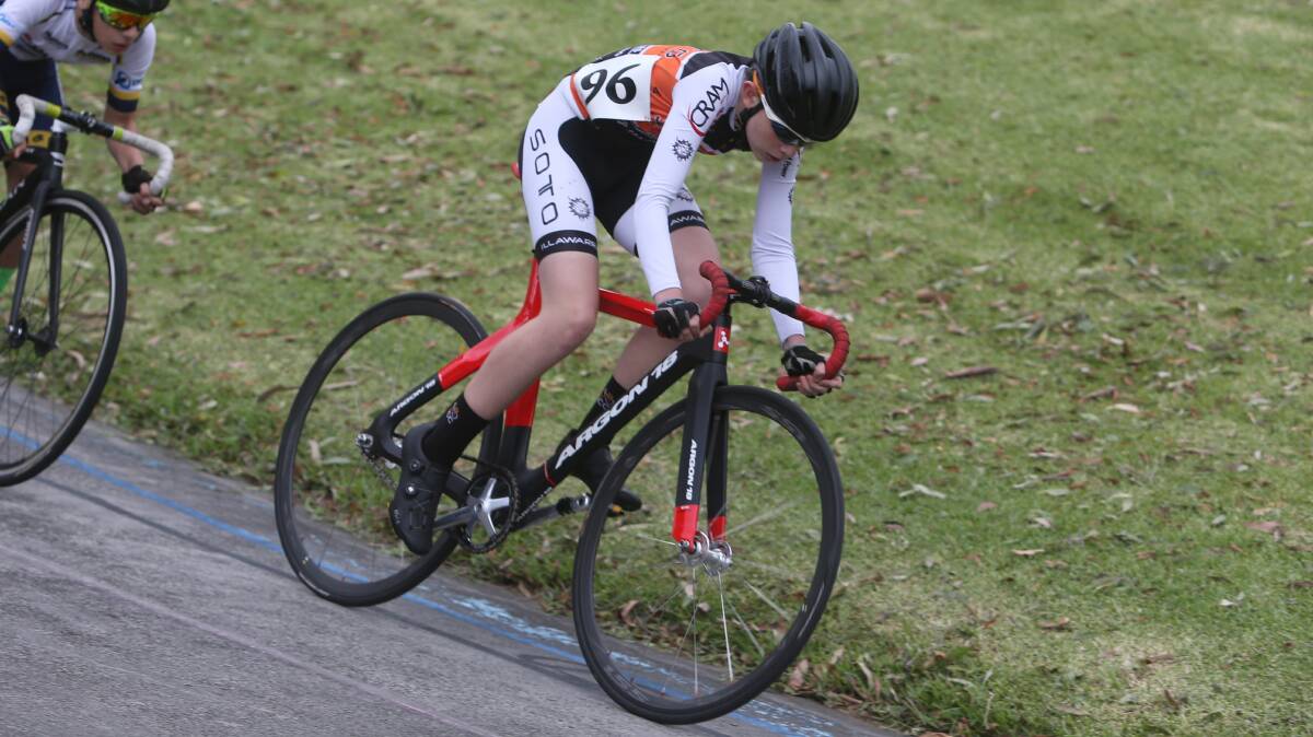 Medal-winner: Curtis Trkulja claimed two second-place finishes at the Illawarra Track Open. Picture: Robert Peet.