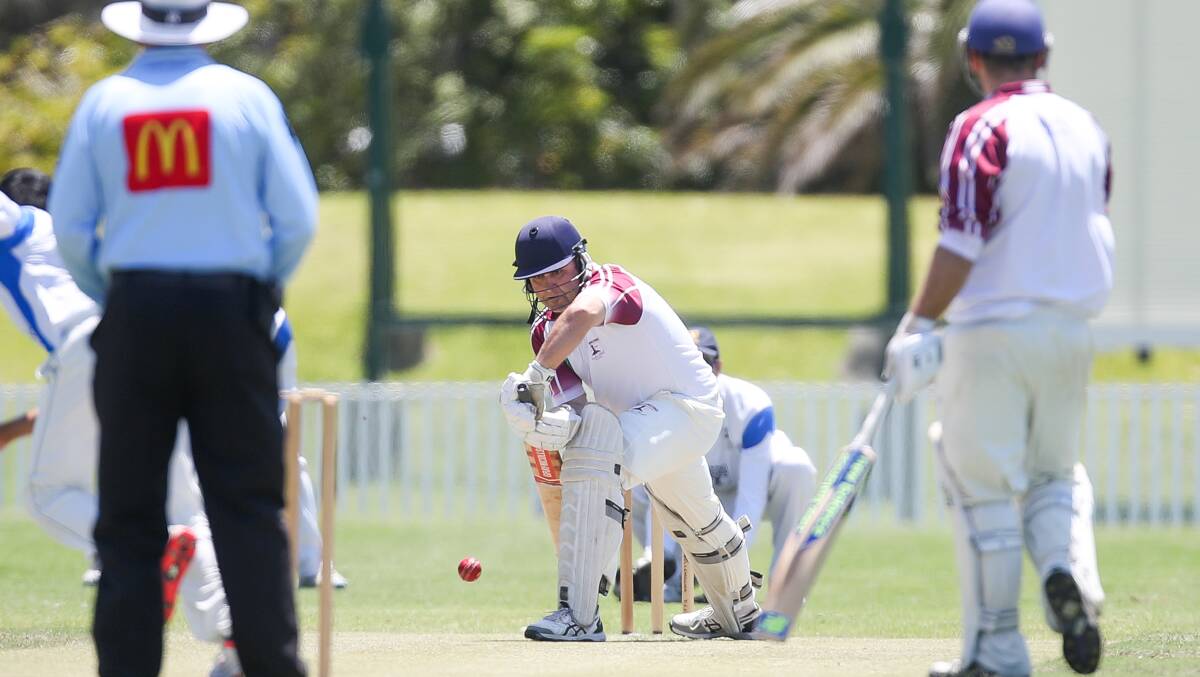 Patient innings: Dave Studholme led the way for Wollongong against University on Saturday with a classy 93. Picture: Adam McLean.