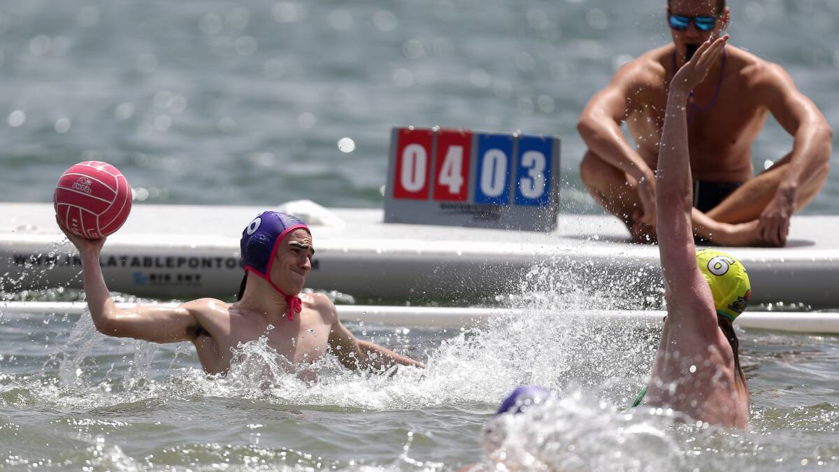 All the action from the Beach Water Polo Fours at Wollongong Harbour