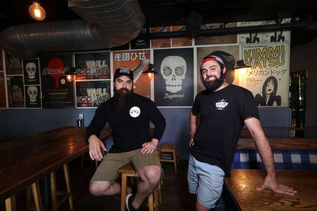 POSITIVE: Co-owners of Dagwood Ben Abraham and Luke Symons. Picture: Sylvia Liber