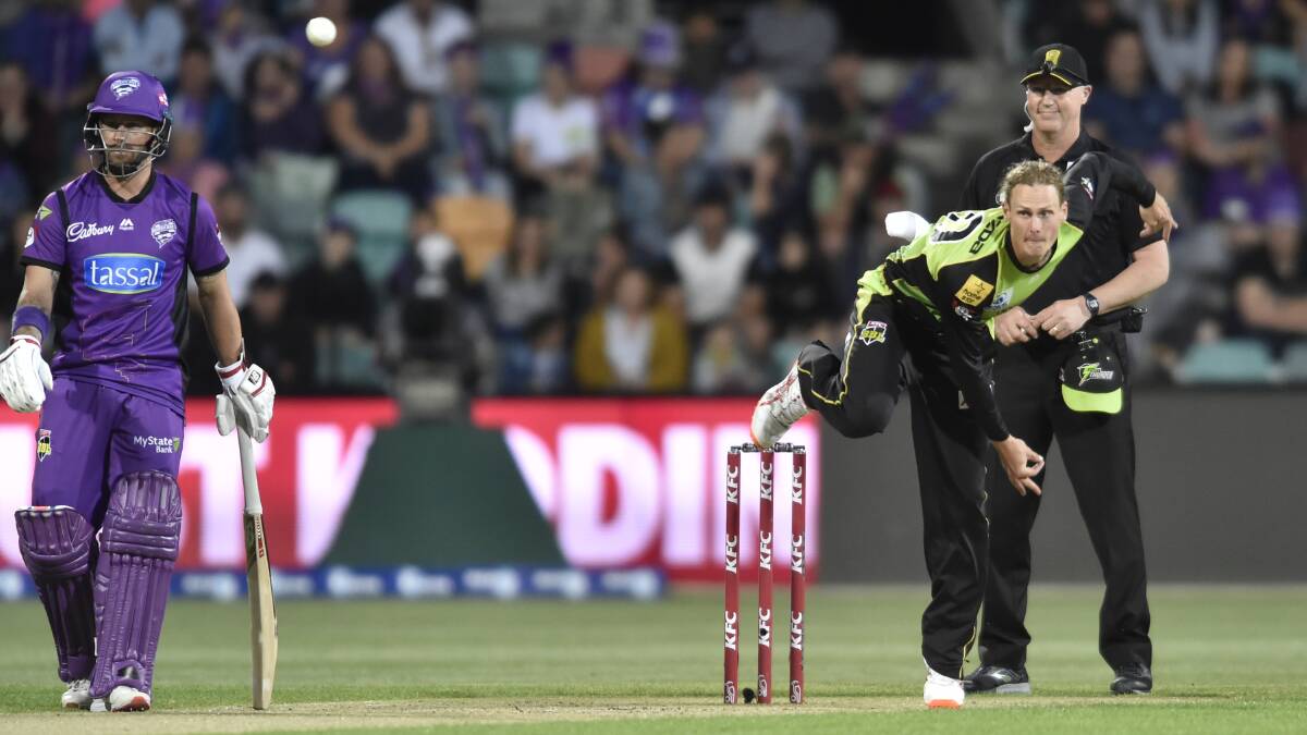 Comfortable: Jono Cook has felt at home since making his Big Bash debut last month. Picture: AAP Image/Matthew Farrell.