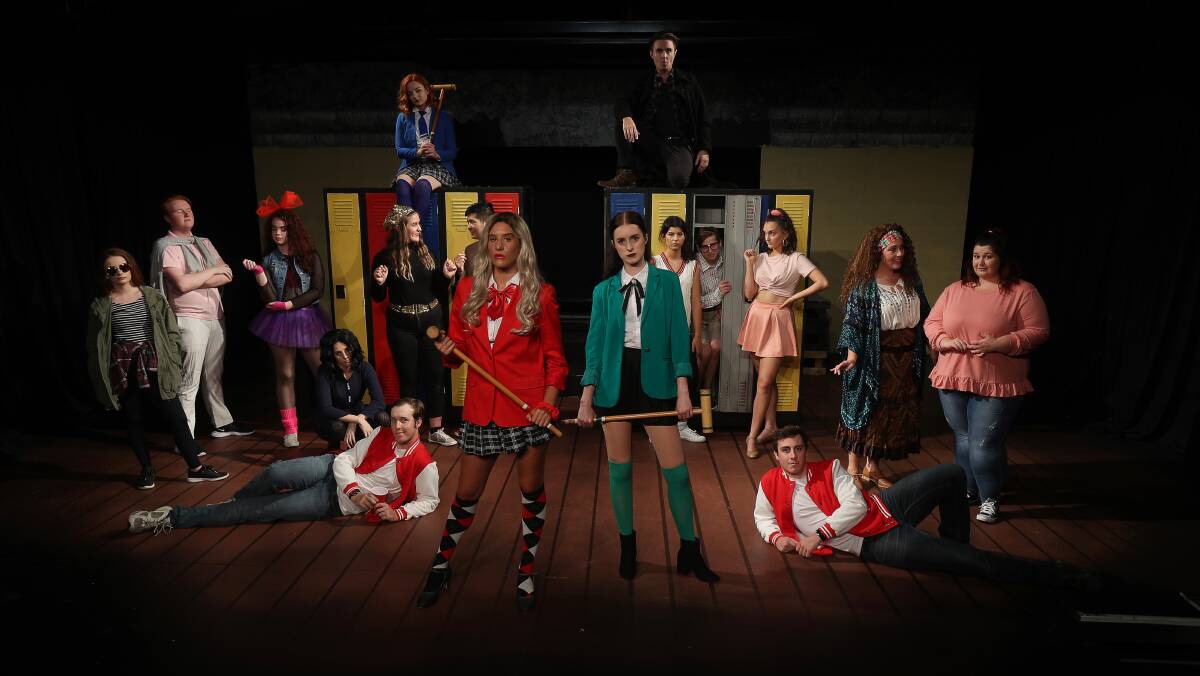 Popular film: Rising Arts Productions performers will stage Heathers: The Musical at The Phoenix Theatre in February. Picture: Robert Peet 