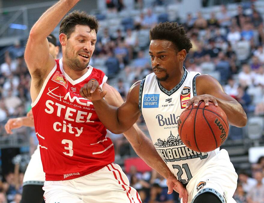 SKIPPER: Hawks captain Kevin White (left) earned Hawks defensive player of the year honours in a season that saw him notch 200 NBL games. Picture: AAP
