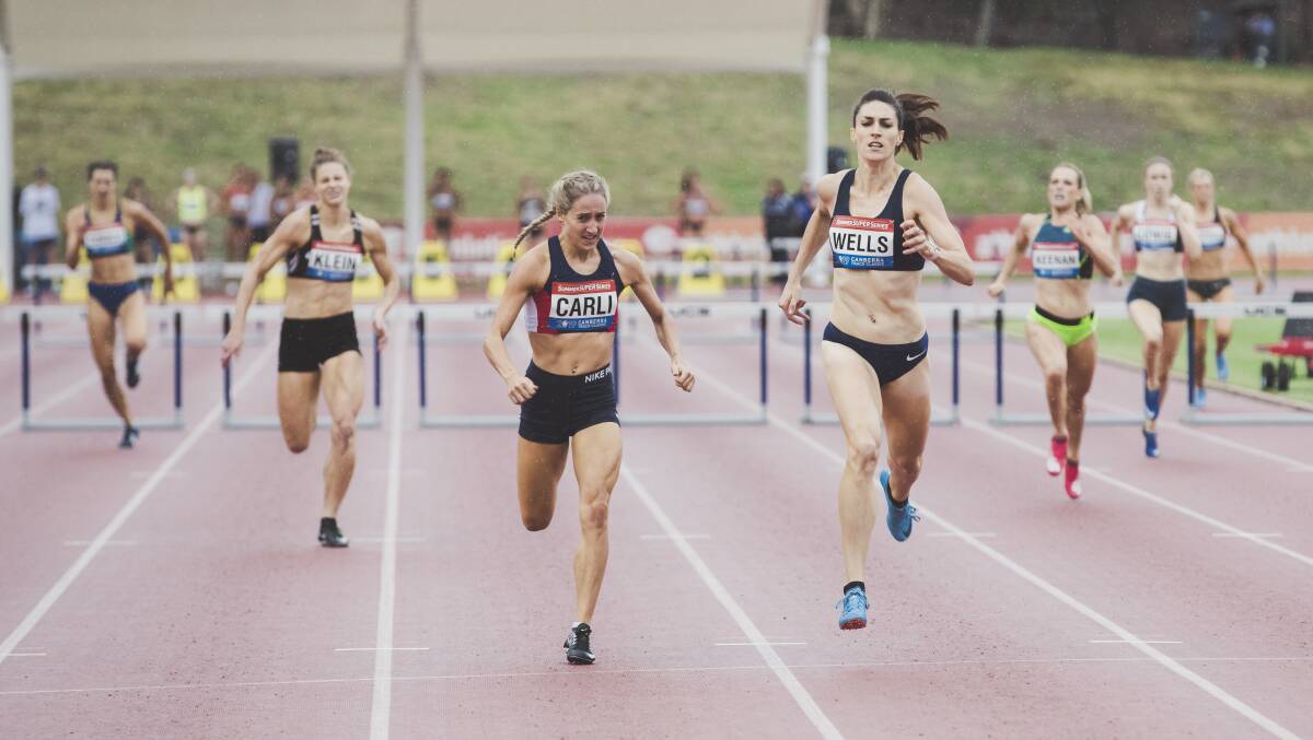 Gritty performance: Sarah Carli produced a stunning run in Canberra to qualify for the World Championships. Picture: Jamila Toderas.