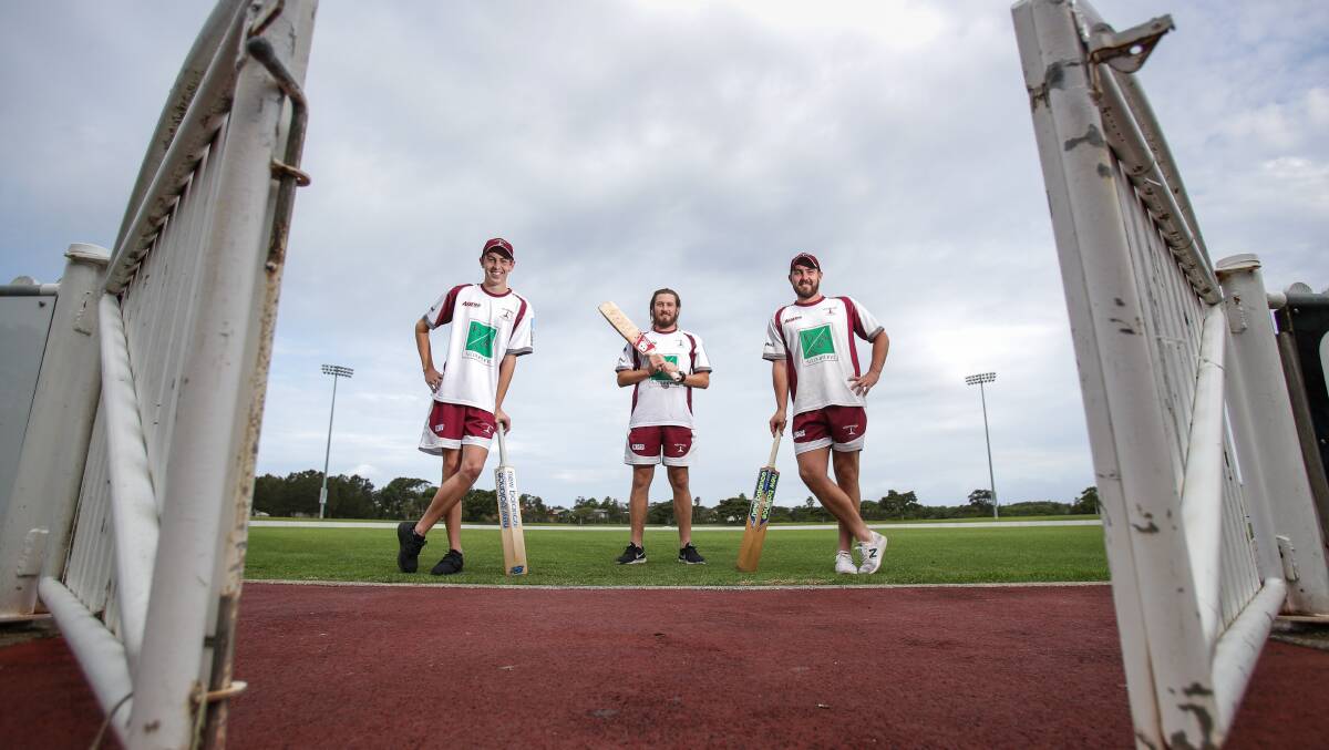 Determined: Cooper, Lachlan and Duncan Maddinson at North Dalton Park. Picture: Adam McLean.