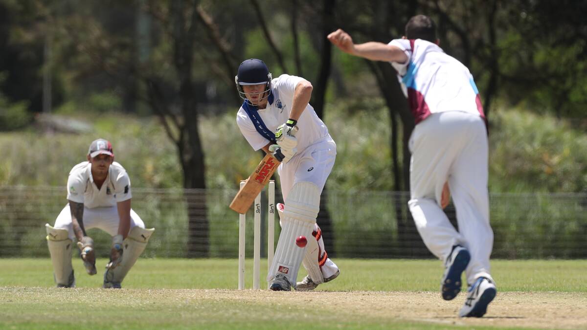 Laying the foundation: Shellharbour's batsmen helped put the side in a commanding position ahead of Saturday's second day. Picture: Robert Peet.