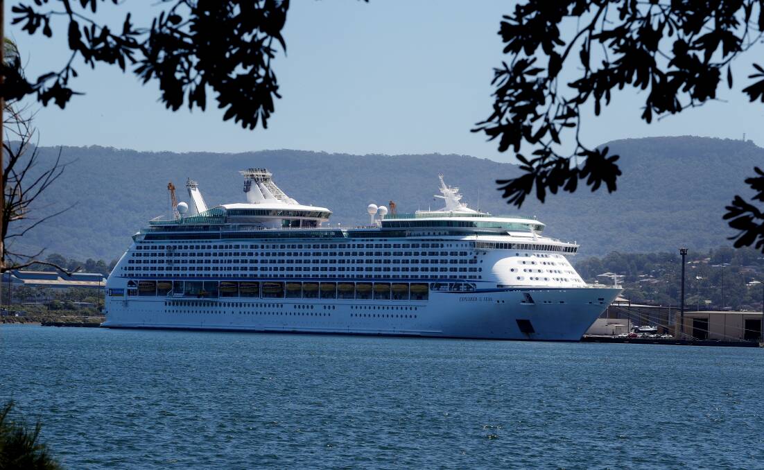 MAKING WAVES: Explorer of the Seas docked at Port Kembla on Monday, injecting an estimated $500,000 into the economy. Picture: Robert Peet
