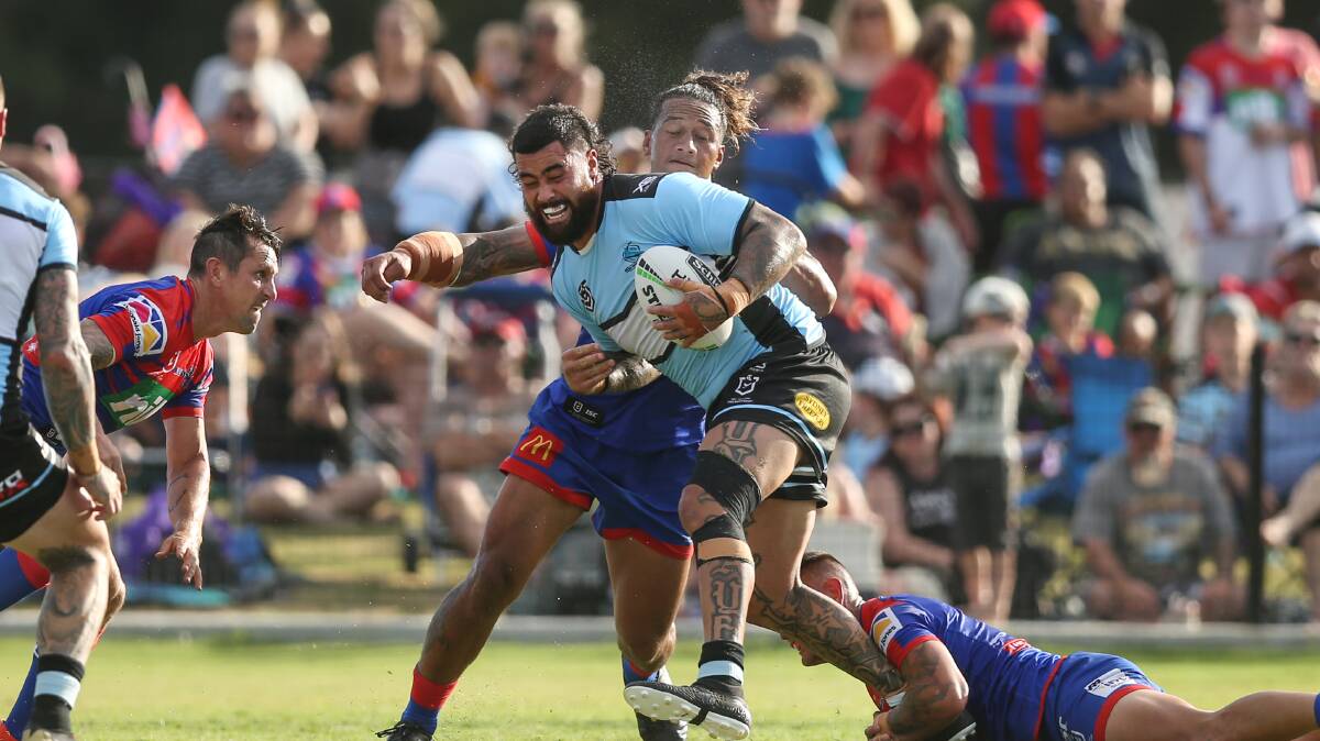 Crunch time: Sharks forward Andrew Fifita. Picture: Marina Neil