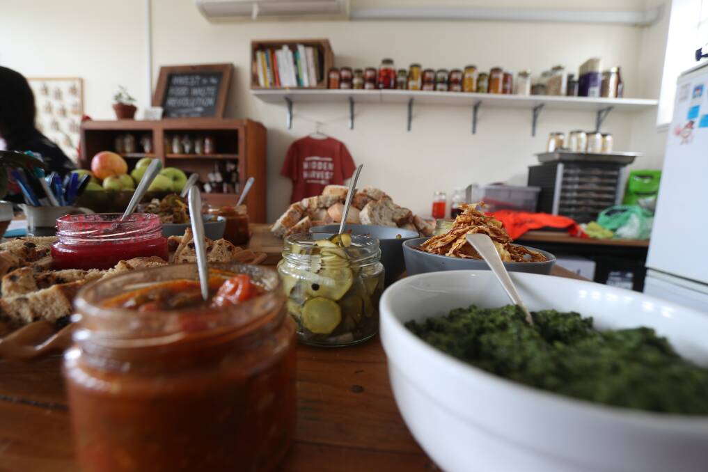 Hidden Harvest's relishes, dips and preserves made from edible food many people would throw out. Picture: Robert Peet
