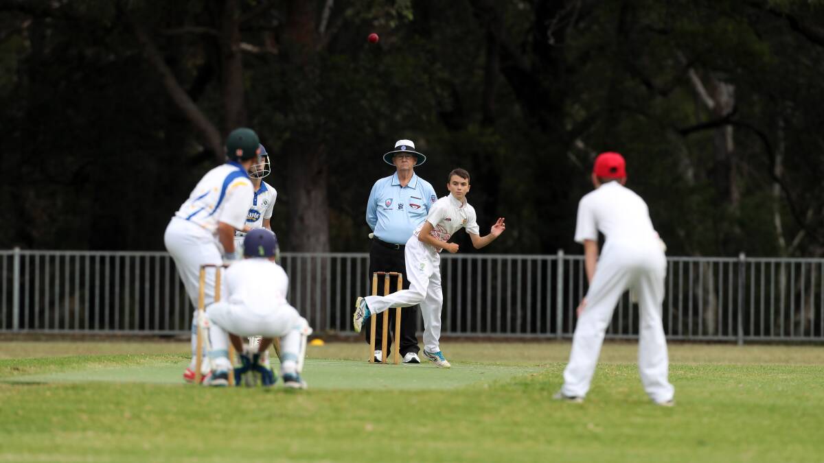 Into the decider: Keira under 14 all-rounder Ryan Cattle. Picture: Robert Peet.