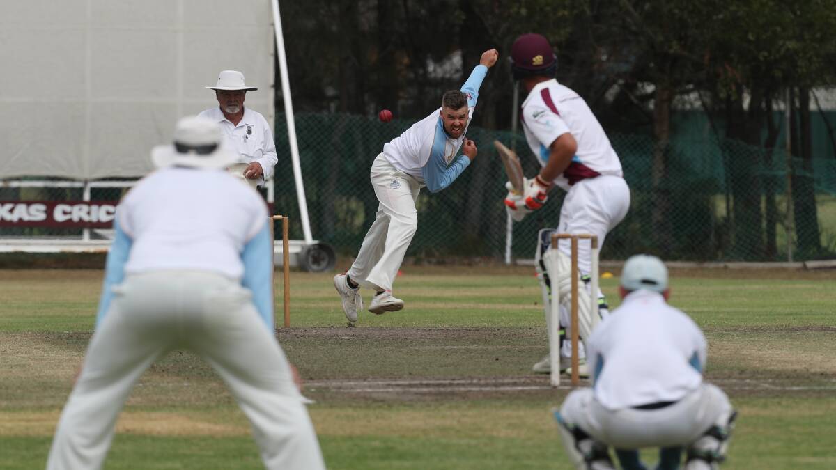 Seeking wickets: Oak Flats all-rounder Brynley Richards will play a key role in this weekend's semi-final. Picture: Robert Peet.