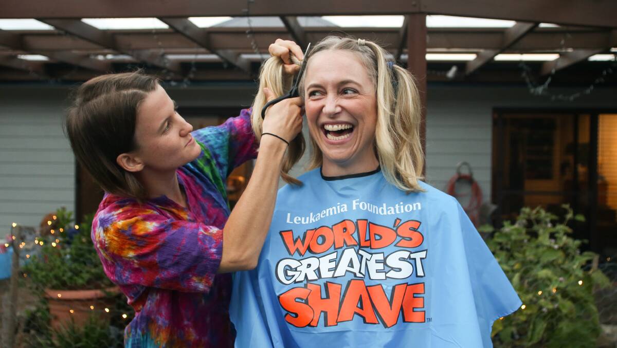 Ellie Tucker has raised almost $5000 for the Leukaemia Foundation by taking part in the World's Greatest Shave. Picture: Anna Warr