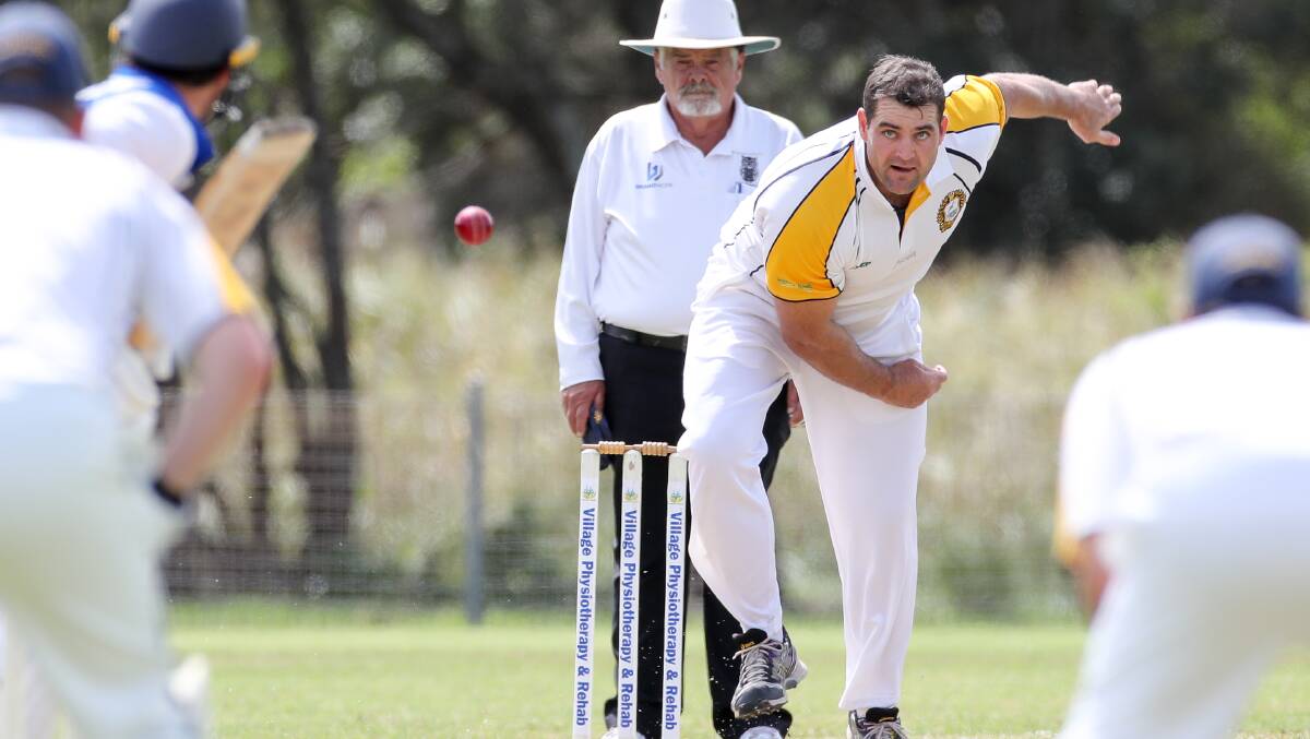 Impressive return: Aaron Henry took four wickets for Lake Illawarra in their win over Shellharbour. Picture: Adam McLean.