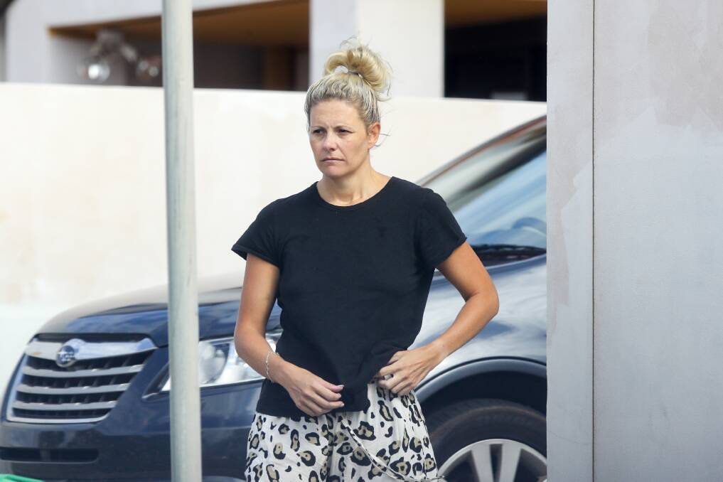 Accused: Belinda Simmonds, pictured outside her Towradgi home on Tuesday afternoon, is alleged to have misappropriated more than $330,000 from her employer over a five year period.