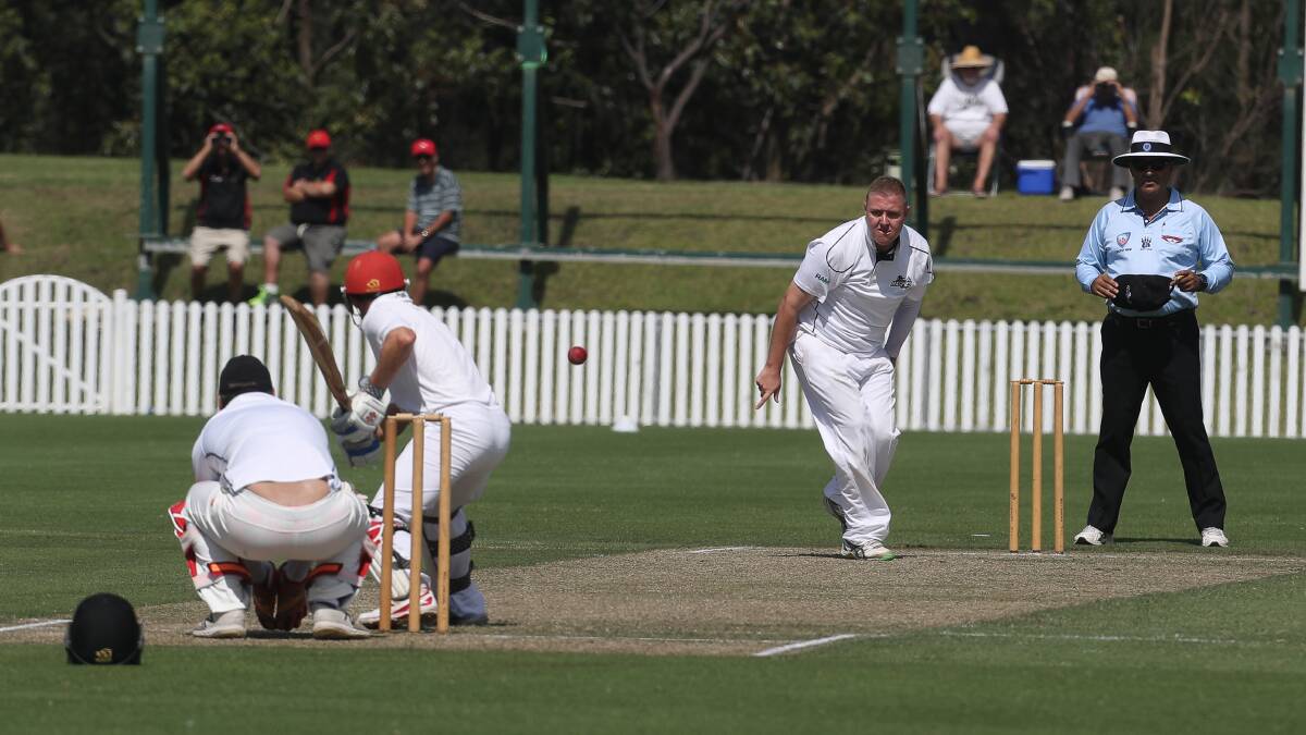 Strike bowler: Jamie Fleming took four wickets. Picture: Robert Peet.