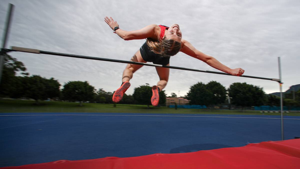 Clearance: Rosie Tozer has excelled in the high jump throughout the athletics season. Picture: Adam McLean.