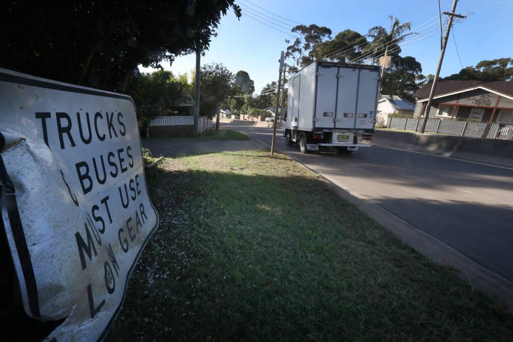 Stop: Feedback from residents on problems with traffic in Bulli and Thirroul sees some wanting all trucks banned from travelling on Bulli Pass. Picture: Robert Peet