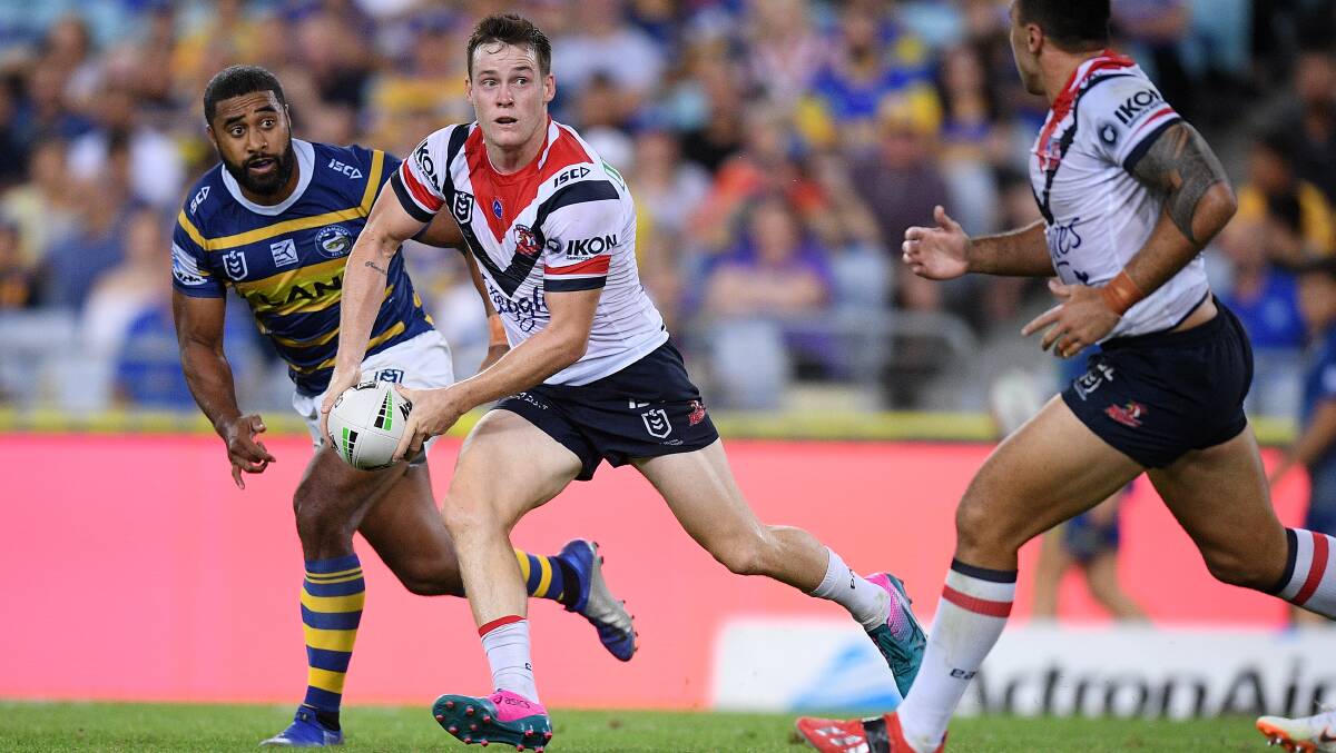 Ruled out: Sydney Roosters five-eighth Luke Keary. Picture: AAP Image/Dan Himbrechts.