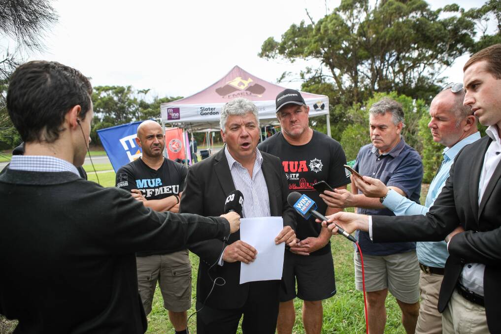Time to go: South Coast Labour Council Arthur Rorris called for the sacking of Port Kembla Coal Terminal management over safety concerns. Picture: Adam McLean