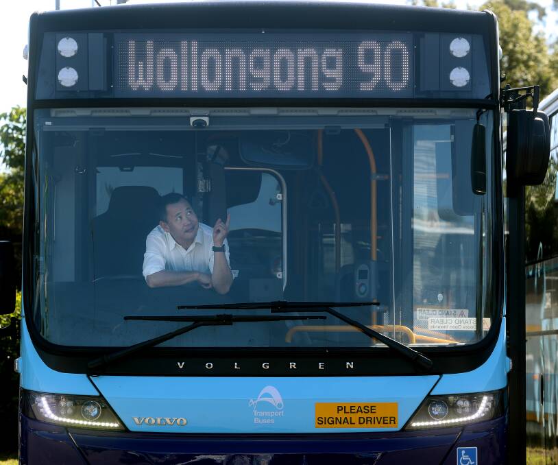 Dion's Bus Service manager Les Dion shows off the "new" bus route to the northern suburbs.  Picture: Robert Peet
