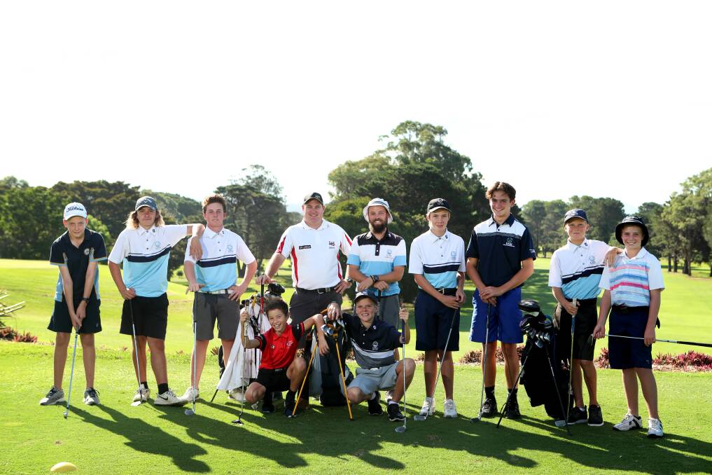 Surging popularity: Some of the Illawarra's top junior golfers at Kiama Golf Club. Picture: Sylvia Liber.