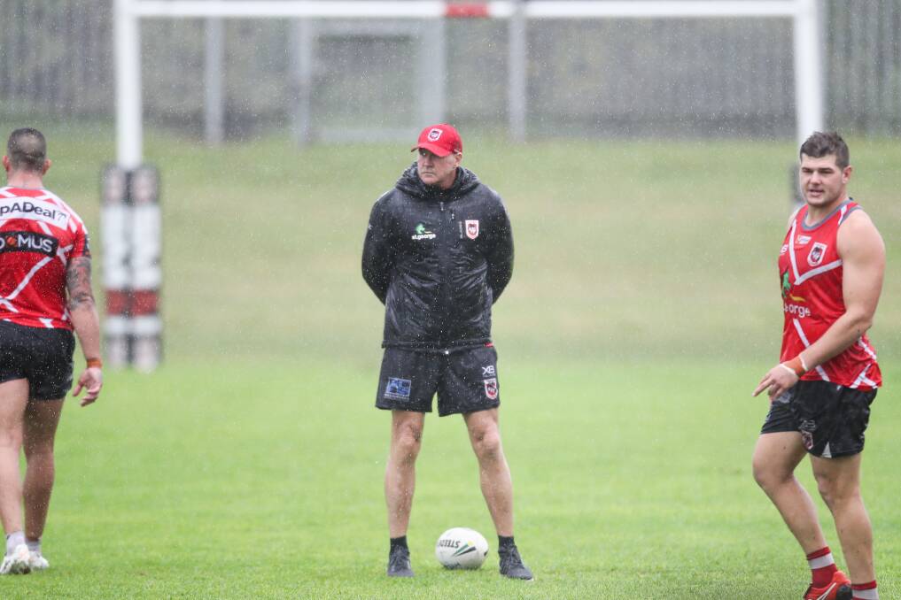 STORMY WEATHER: Dealing with matters like the ongoing Jack de Belin saga takes a different toll on players and coaches like Paul McGregor, than the other hurdles NRL seasons typically toss up. Picture: Adam McLean