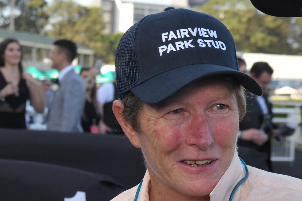 TOP OF HER GAME: Trainer Gwenda Markwell after Angel Of Truth took out the Australian Derby. Picture: AAP