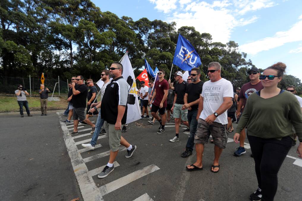 After four years of negotiation, which peaked with workers locked out for 50 straight days, the Port Kembla Coal Terminal dispute is over. Picture: Robert Peet