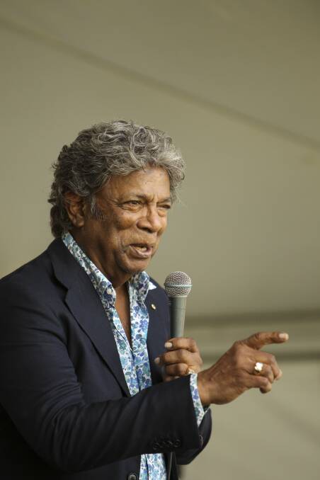 SPECIAL GUEST: Kamahl dropped by Jamberoo Action Park to perform at the Jamberoo Take Action music festival to raise money for farmers. Picture: Anna Warr