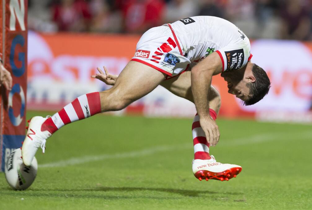 HITTING HIS STRIDE: Ben Hunt and the Dragons spine have found their groove over the past three weeks. Picture: AAP 
