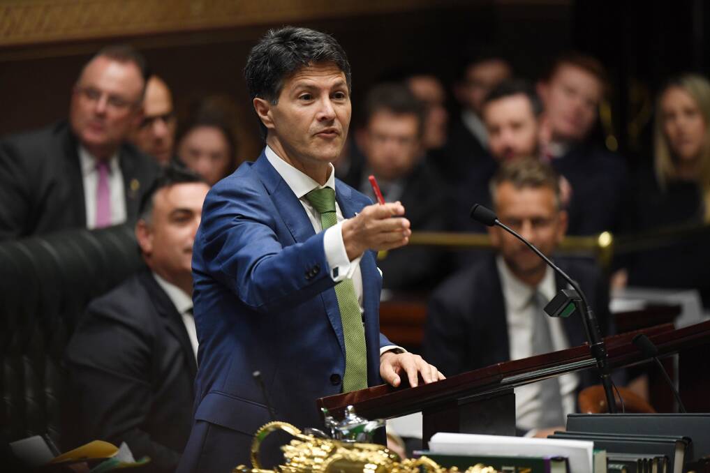 NSW minister Victor Dominello is under pressure over his office leaking people's confidential information - which could include that of Illawarra residents. Picture: Nick Moir 
