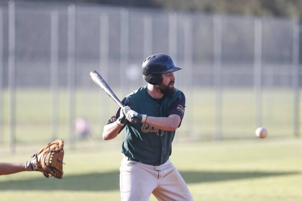 Big hitter: Shannon Crilly during Saturday's big win over Dapto Chiefs at Fred Finch Park. Picture: Anna Warr