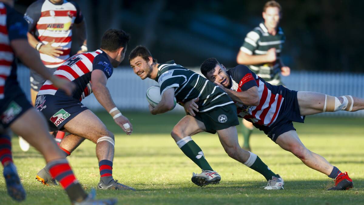 Attacking threat: Rory Davis tormented the University defenders on Saturday afternoon. Picture: Anna Warr.