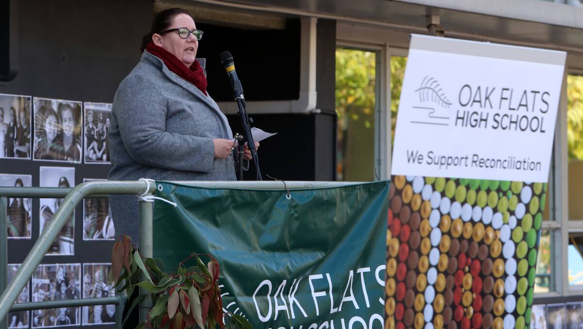 Oak Flats High School principal Angela Byron. Picture: Sylvia Liber