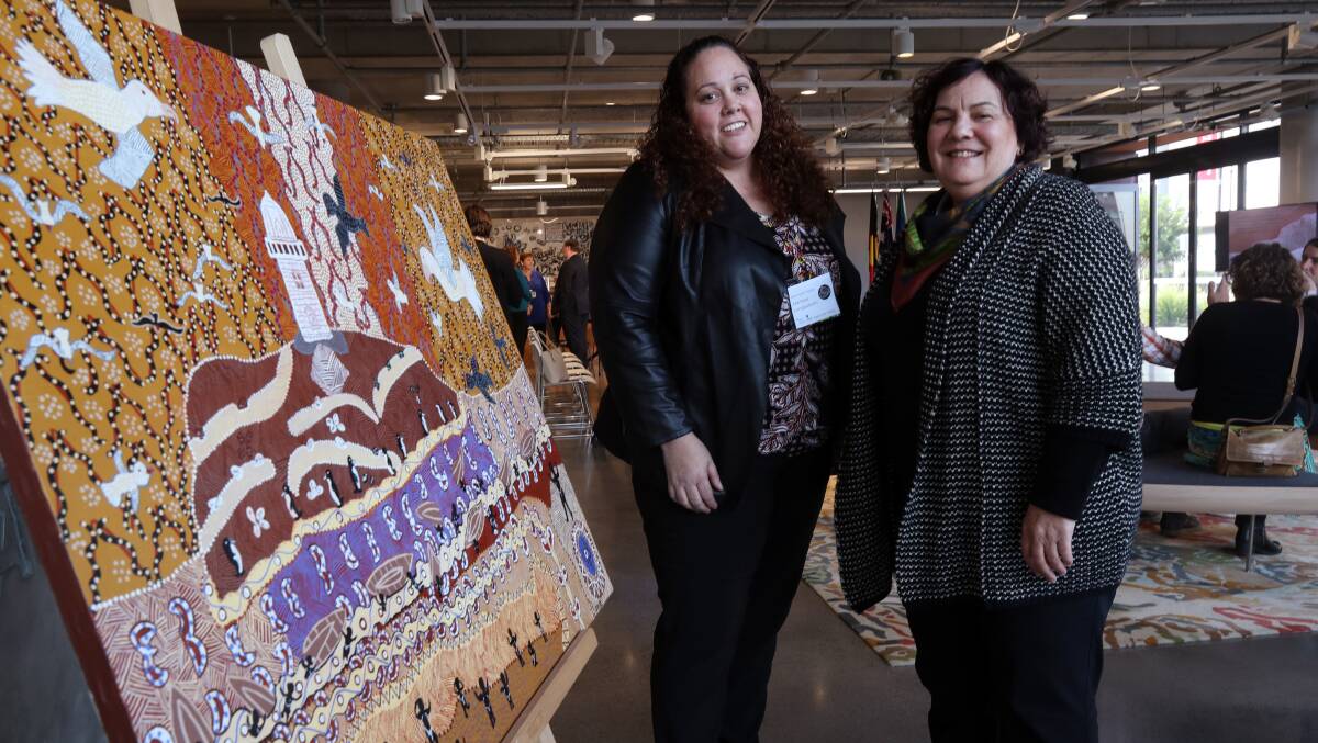 NEW HOME: Dr Marlene Longbottom and Professor Kathleen Clapham at the Ngarruwan Ngadju: First Peoples Health and Wellbeing Research Centre launch at the UOW Innovation Campus. Picture: Robert Peet