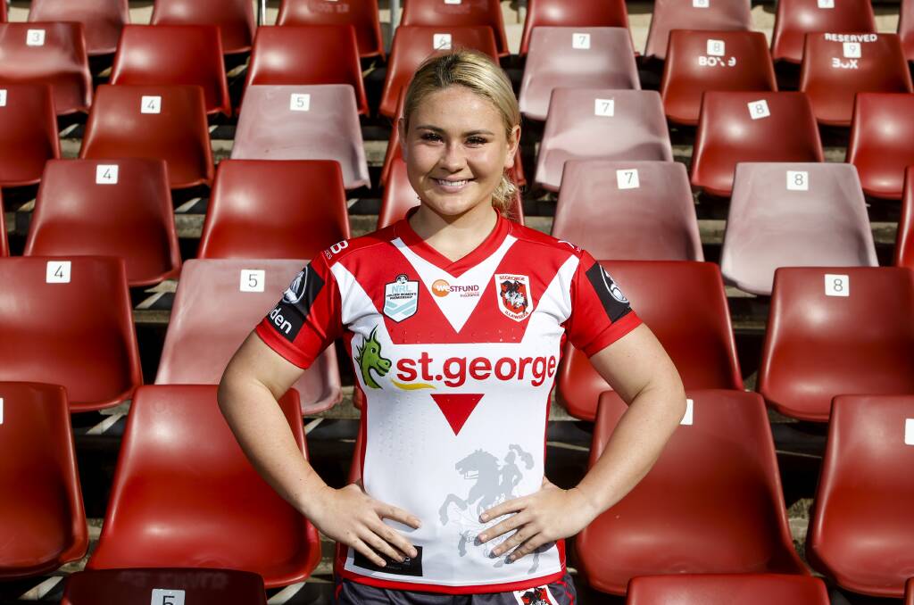 AT HOME: Dragons youngster Keeley Davis is feeling confident ahead of her second NRLW campaign. Picture: NRL Photos