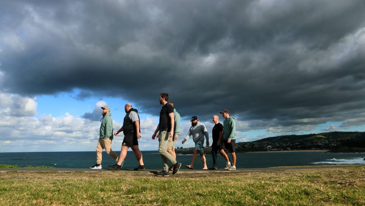The Man Walk where it started - and continues - around Kiama harbour. Plenty more free, informal walks have now been established to health boost men's physical and mental well-being. Picture: Sylvia Liber