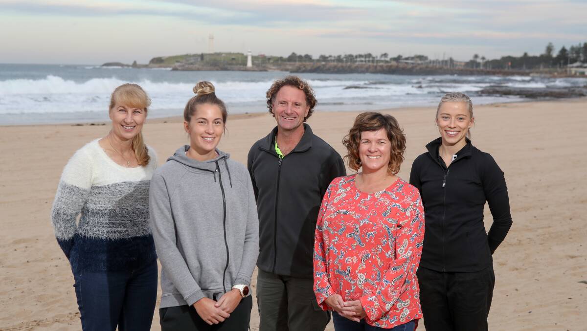Team effort: Wollongong health professionals Carol Bond, Casey Williams, Mark McCarthy, Narelle Wood and Mikaela Heilman are off to Samoa to volunteer at the Pacific Games. Picture: Adam McLean