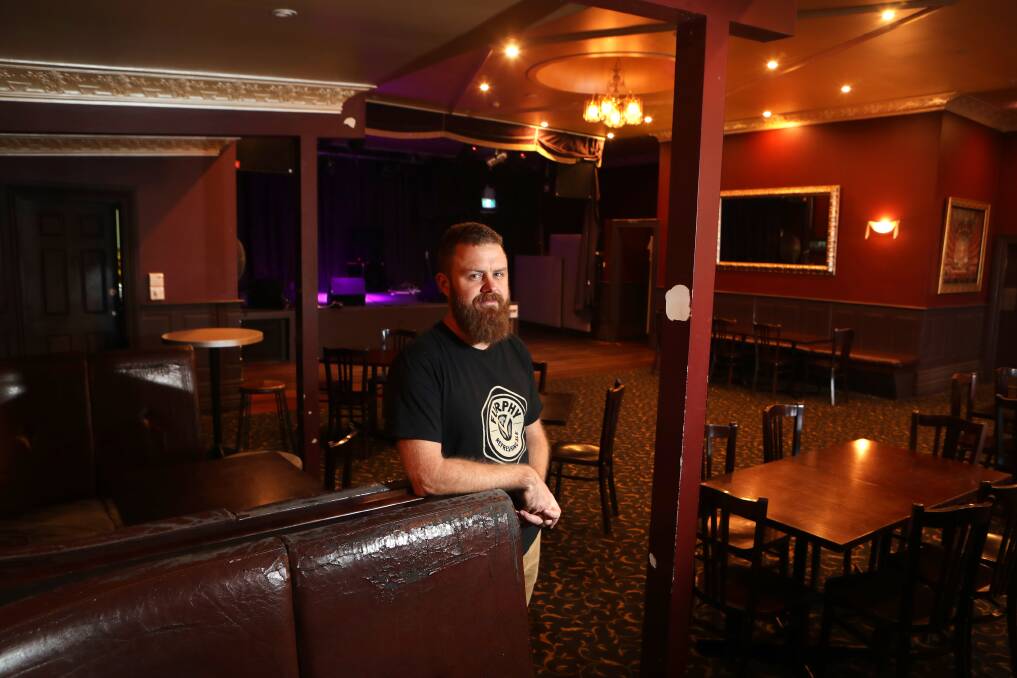Current licensee of the Bulli Heritage Hotel, Andy Bell, says it's his duty to continue telling the stories of the pub. Picture: Sylvia Liber