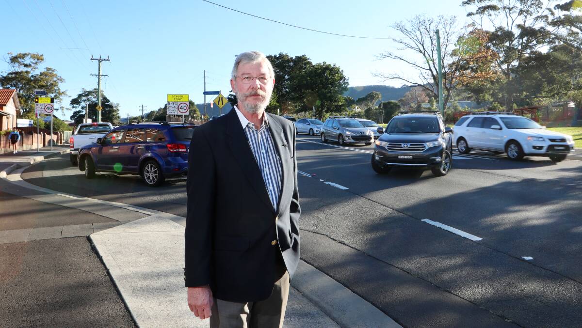 NOT HAPPY: Long-time Thirroul resident Alyn Vincent reckons there will be more traffic issues in the suburb if RMS proceeds with its plan to close Lawrence Hargrave Drive for eight weeks next year. Picture: Sylvia Liber..