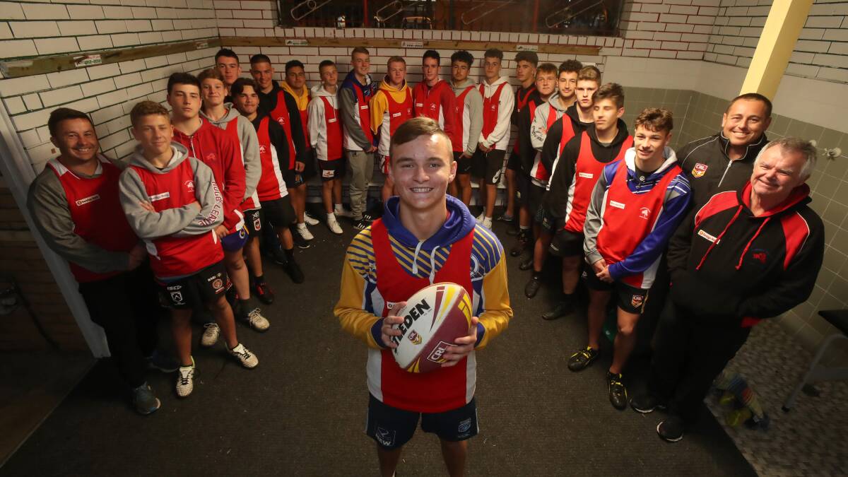 Close unit: The Illawarra under 15s rugby league team will travel to Wagga for this weekend's Country Championships. Picture: Robert Peet.