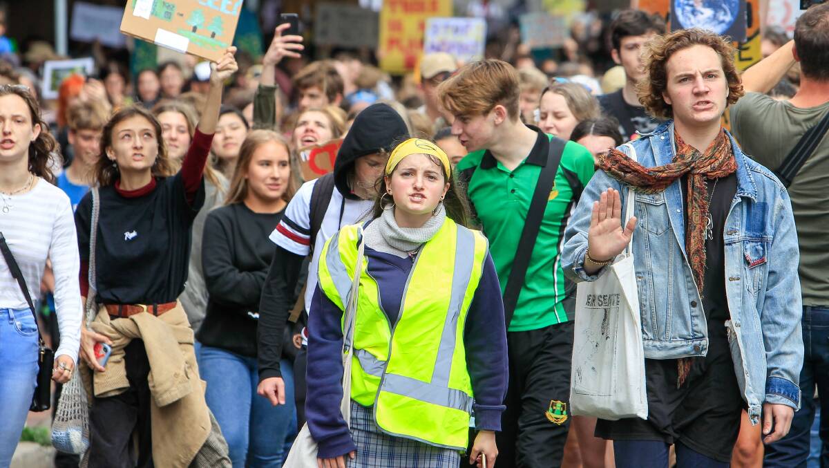 TAKING IT TO THE STREETS: Student activist Mikaela Amos wants politicians to really listen to climate activists' message. Picture: Adam McLean.
