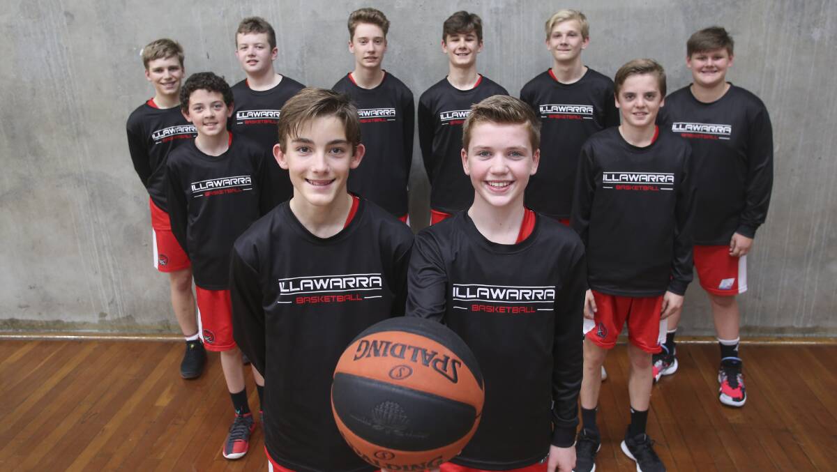 Off to nationals: The Illawarra under 14 basketball team. Picture: Anna Warr.