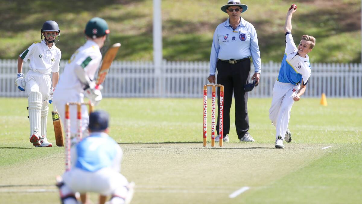 Off to Adelaide: Baxter McDonald will represent NSW at next week's Australian Primary School Cricket Championships in South Australia. Picture: Adam McLean.
