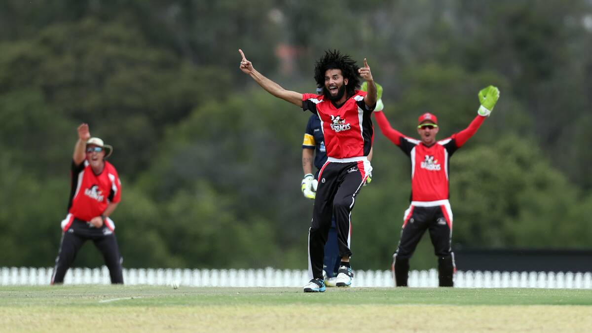 Strike bowler: The Rail's Muhammad Sheikh will look to claim early wickets with the new ball in their clash with Lake Illawarra. Picture: Robert Peet.