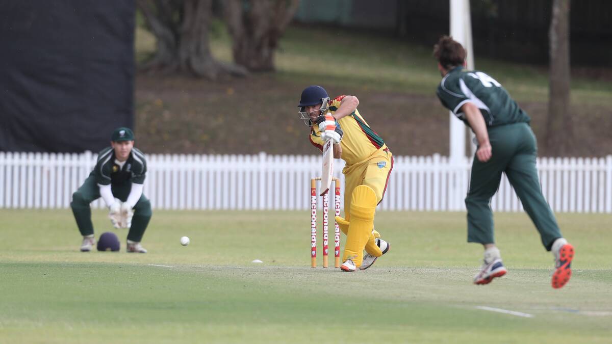 In form: Greater Illawarra opener Adam Berwick produced an impressive century in Sunday's Country Championships final. Picture: Robert Peet. 
