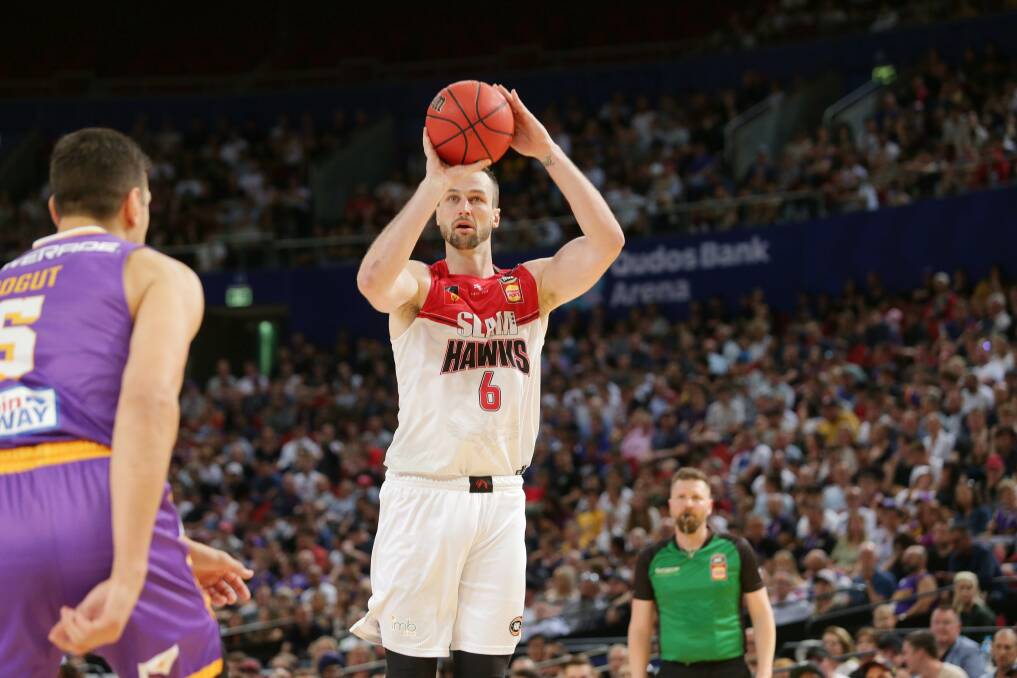 ON A MISSION: Returning Hawks big man AJ Ogilvy has a point to prove. Picture: Chris Lane